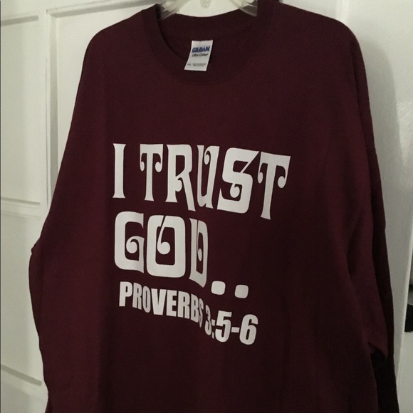 Gildan Tops - Long Sleeve T-Shirt “I TRUST GOD” New without tag